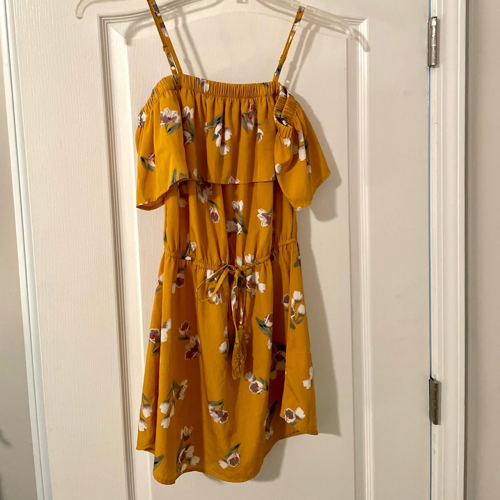 Mustard/ gold dress size small